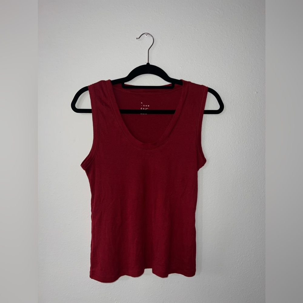 a new day. tank top